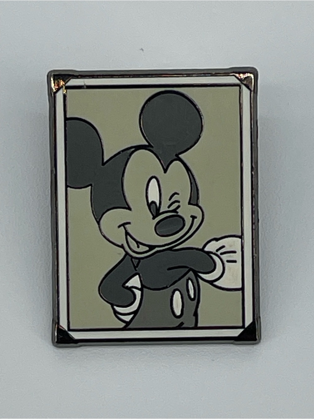 Disney Mickey Mouse Wink Black and White Trading Pin 2011